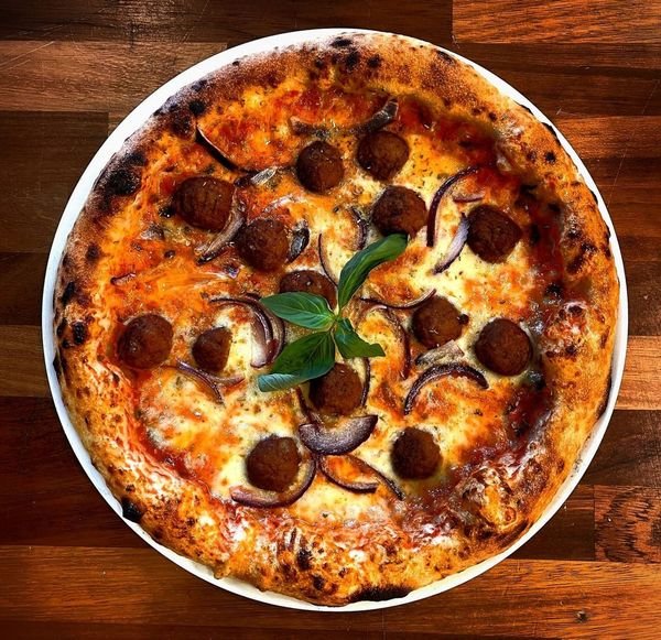 Meatball Pizza